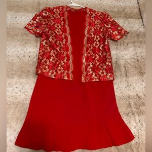 Liz Claiborne Vibrant Red Dress